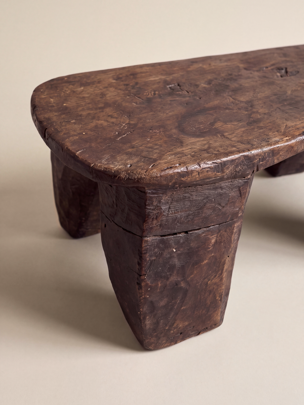 Hand Carved Stool — alternative angle a
