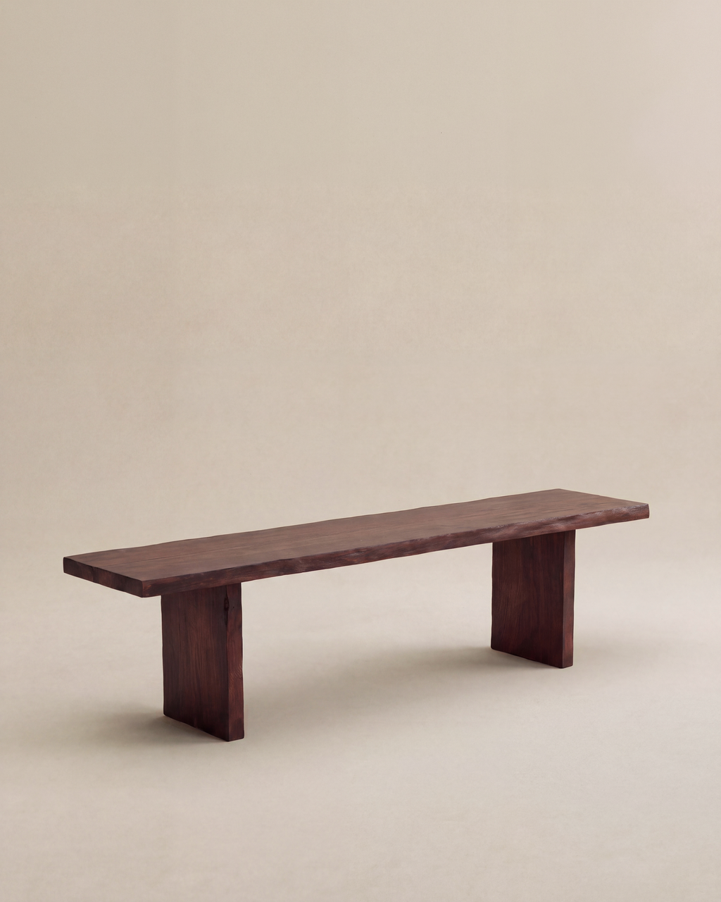 Kyoto Slab Bench in Kyoto Brown