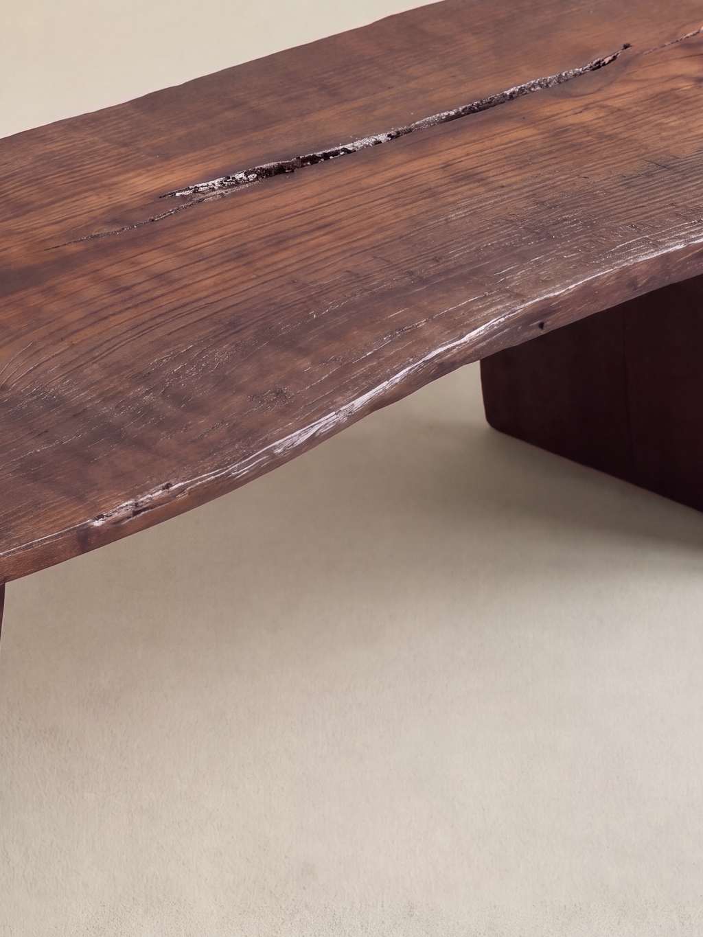 Kyoto Slab Coffee Table — natural split and surface