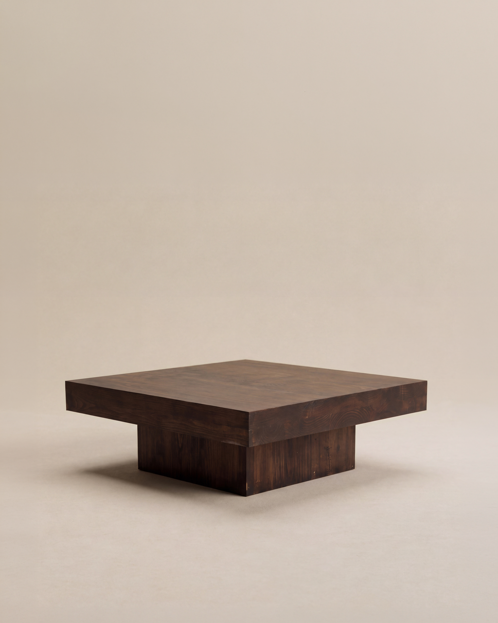 Square Base Coffee Table in Kyoto Brown