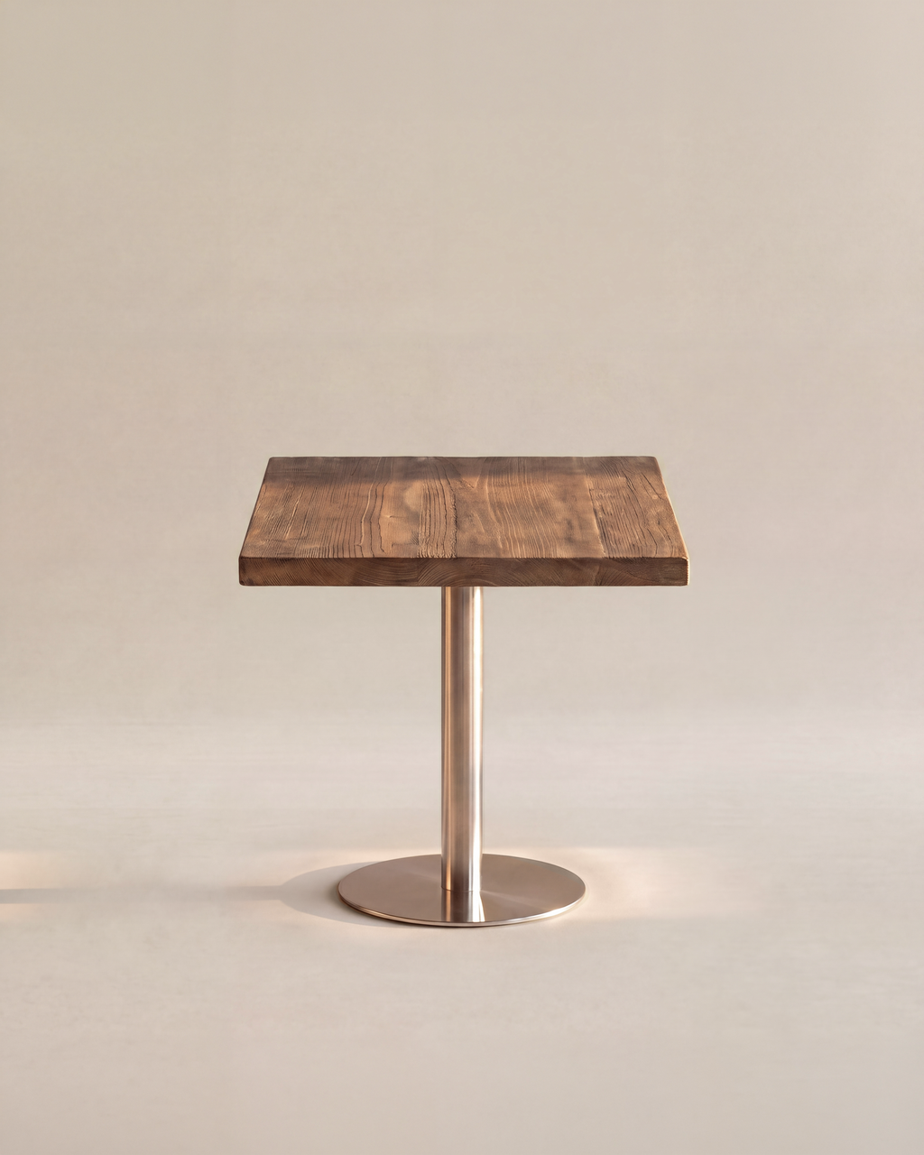 Square Table Top in Barnwood Brown